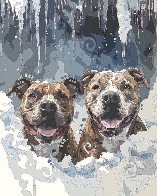 The Icicle Pitties Mini Print (Ltd. Edition) (122625)