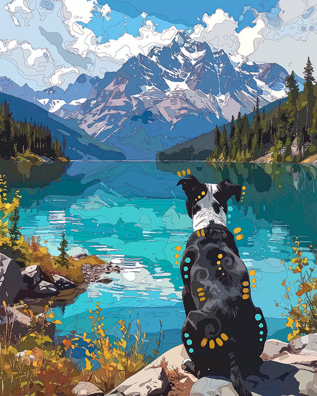 The Lake Clark View Pittie Mini Print (Ltd. Edition) (081726)