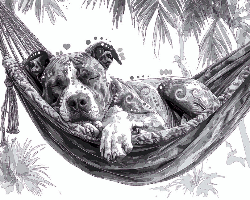 The Lounge Hammock Pittie Mini Print (Ltd. Edition) (103125)