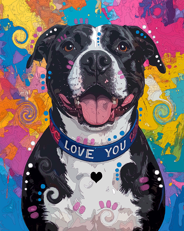 The Love You Collar Pittie Mini Print (Ltd. Edition) (112525)