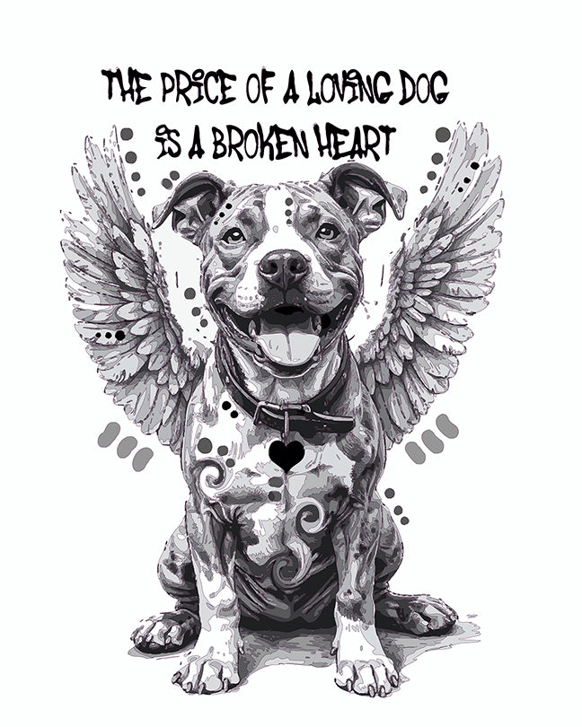 The Loving Dog Angel Mini Print (Ltd. Edition) (070226)