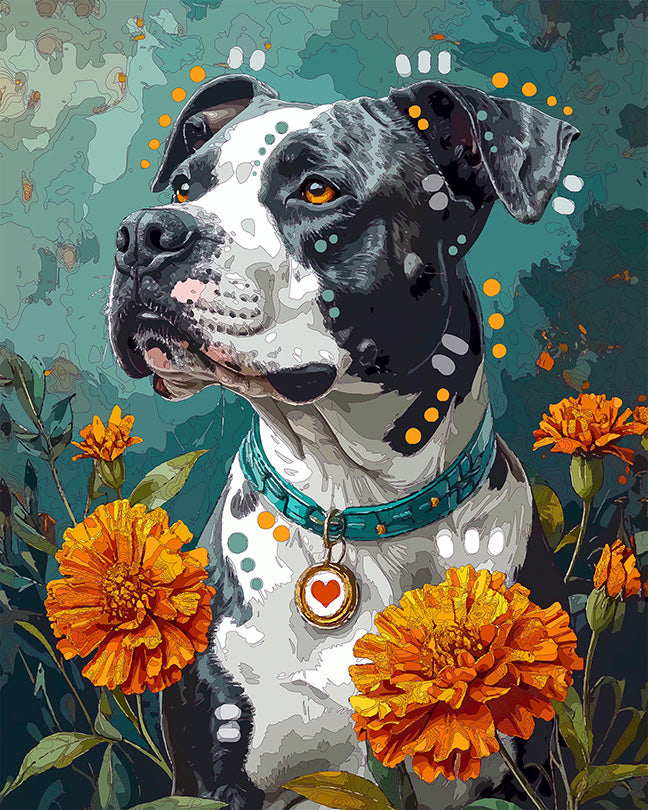 The Marigold Pittie Mini Print (Ltd. Edition) (072926)