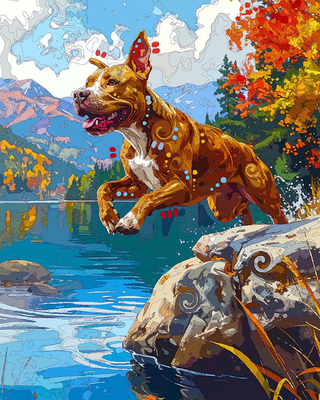 The Mountain Lake Diver Mini Print (Ltd. Edition) (072426)
