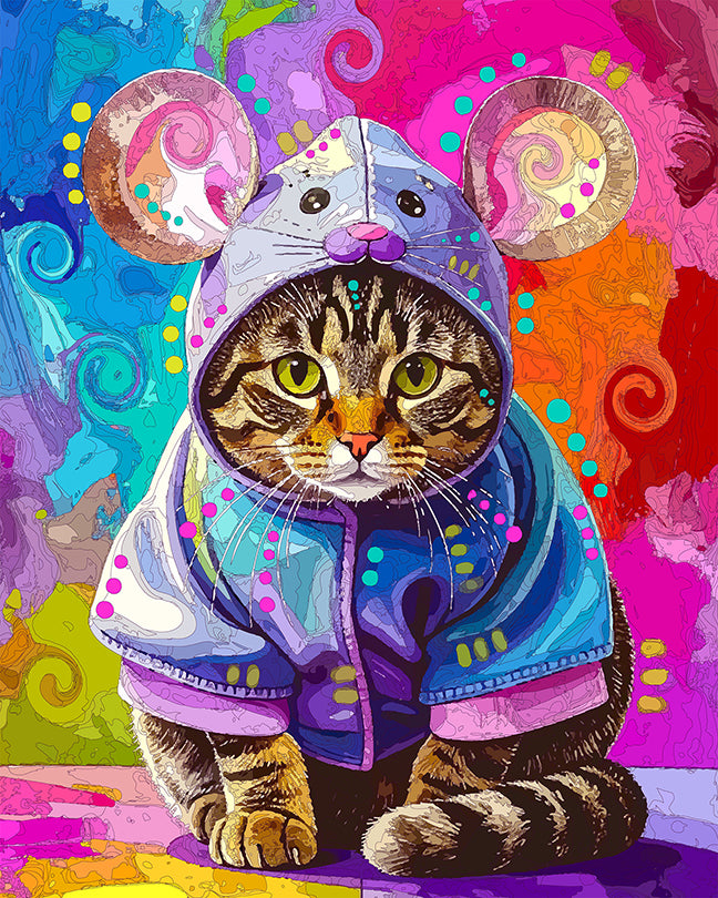 The Mouse Costume Tabby Mini Print (Ltd. Edition) (090825)