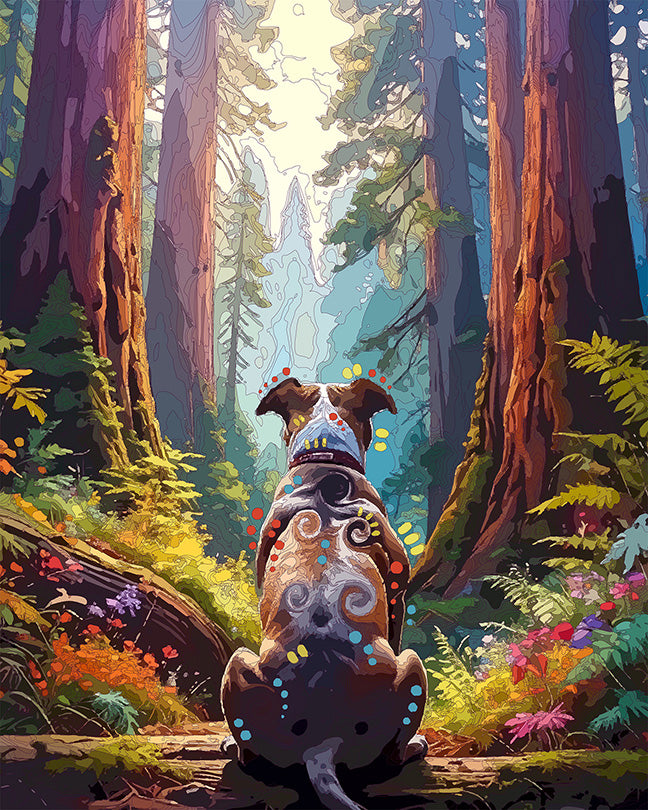 The Muir Woods View Pittie Mini Print (Ltd. Edition) (082726)