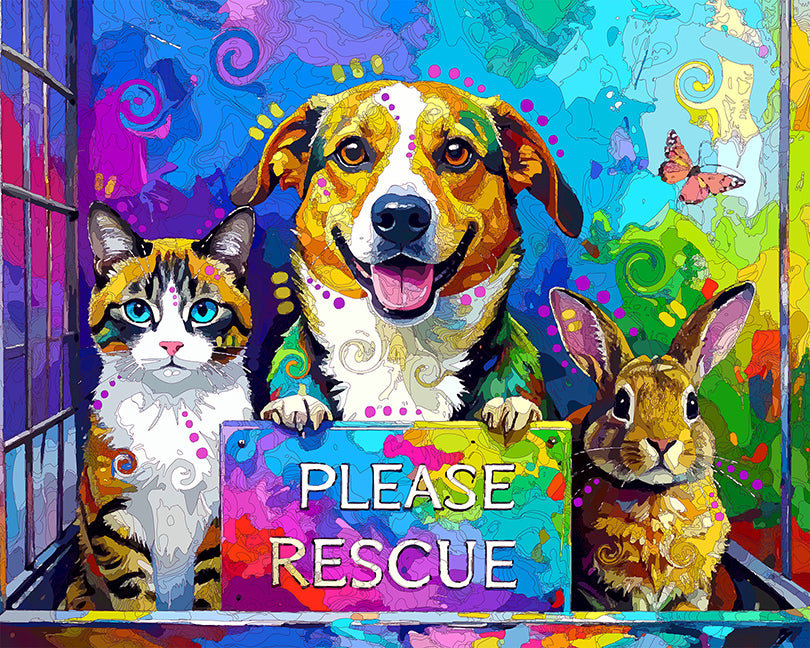 The Must Love Rescue Trio Mini Print (Ltd. Edition) (091125)