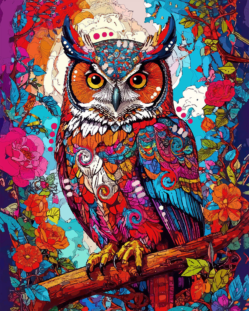 The Mystic Perch Owl Mini Print (Ltd. Edition) (071625)