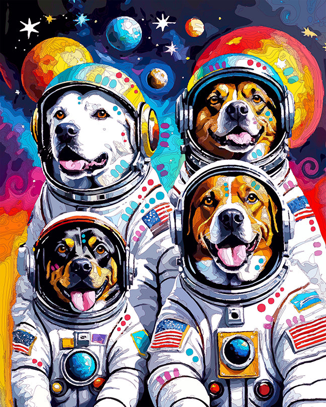 The NASA Mutts Mini Print (Ltd. Edition) (080625)