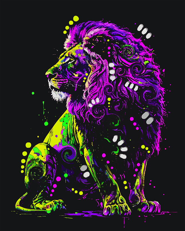 The Night Bright SERIES Patient Lion Mini Print (Ltd. Edition) (090826)