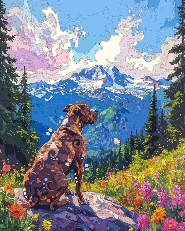 The Olympic View Pittie Mini Print (Ltd. Edition) (081126)