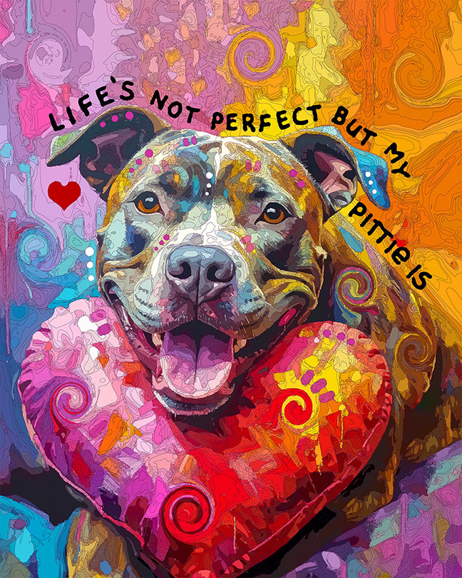 The Perfect Pittie Mini Print (Ltd. Edition) (062226)