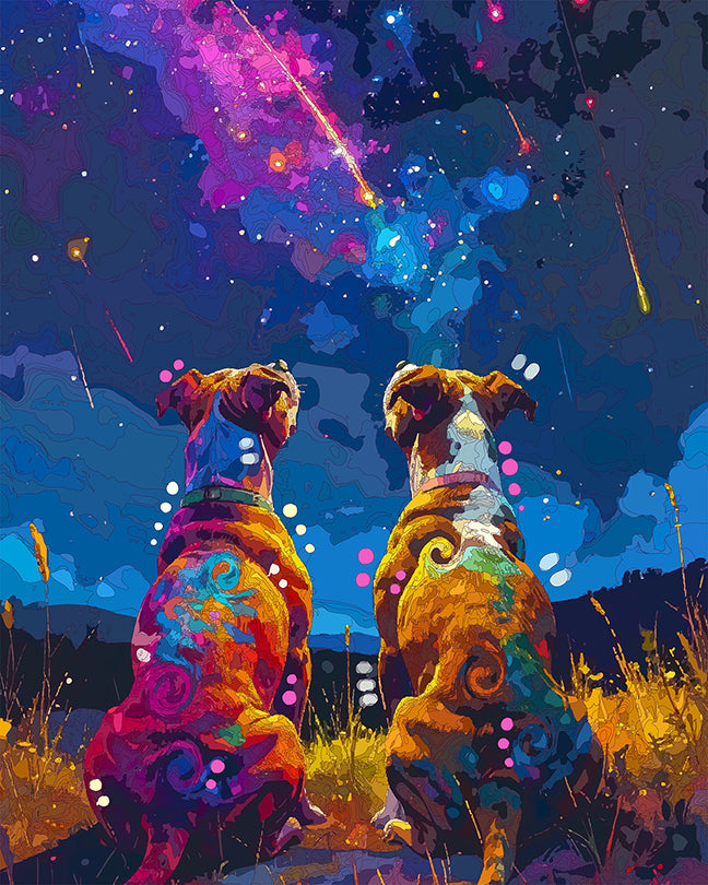 The Pittie Meteor Watch Party Mini Print (Ltd. Edition) (062426)