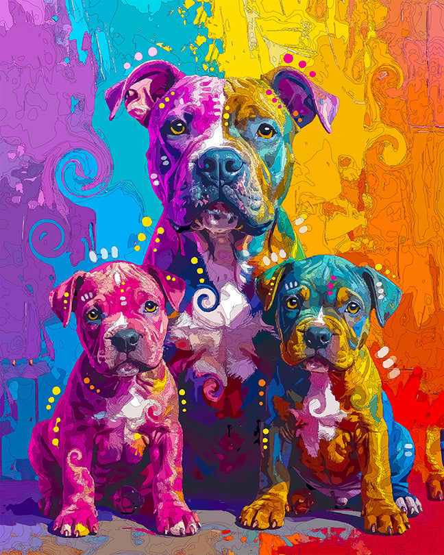 The Pittie Portrait Day Mini Print (Ltd. Edition) (092225)