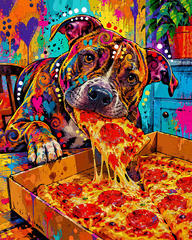 The Pizza Thief Brindle Mini Print (Ltd. Edition) (101226)