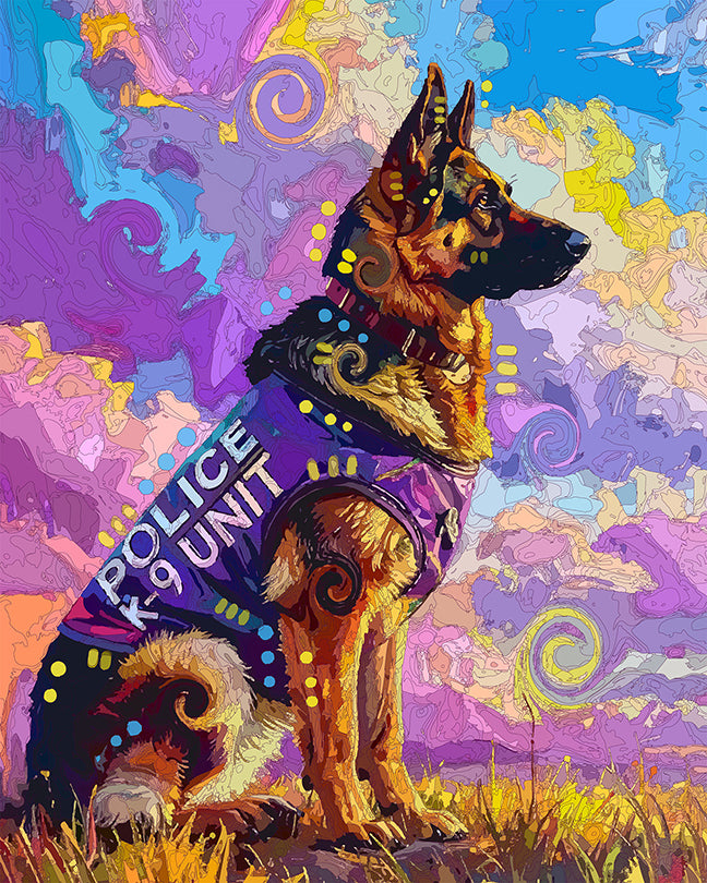The Profile Police Dog Mini Print (Ltd. Edition) (101425)