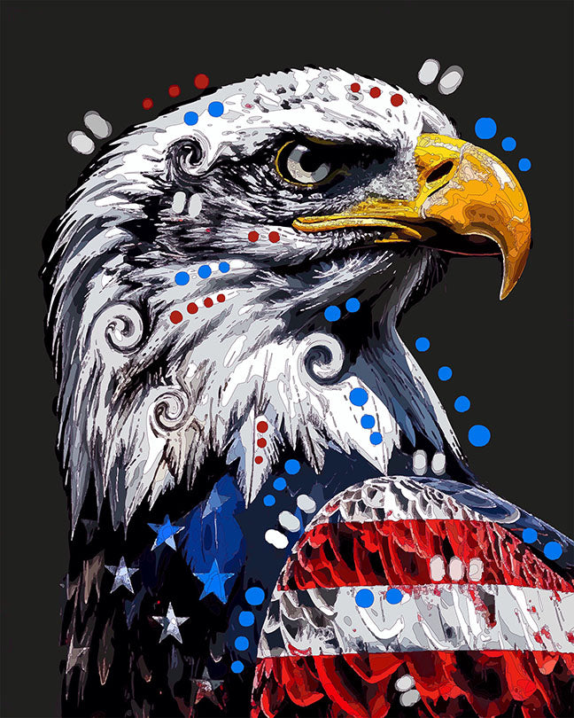 The Projected Flag Eagle Mini Print (Ltd. Edition) (050526)