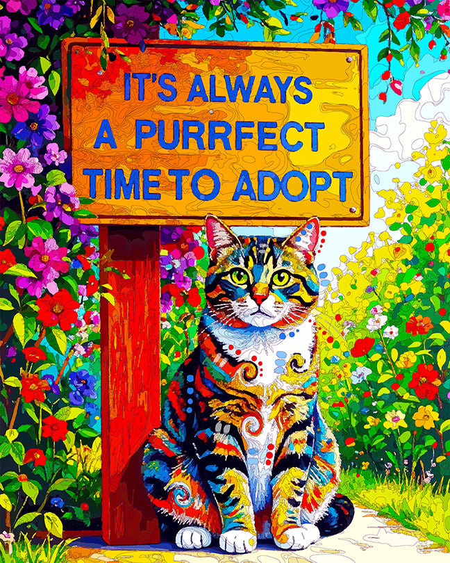 The Purrfect Time Mini Print (Ltd. Edition) (090425)