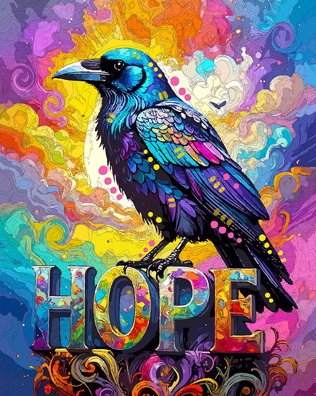 The Raven Of Hope Mini Print (Ltd. Edition) (072225)
