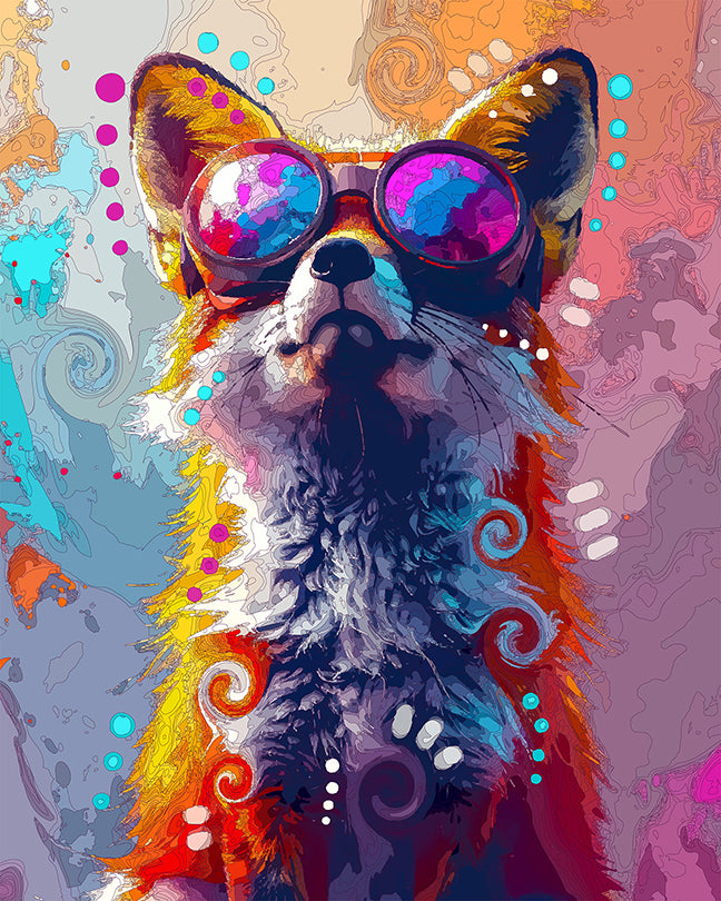 The Reflective Goggles Fox Mini Print (Ltd. Edition) (050726)