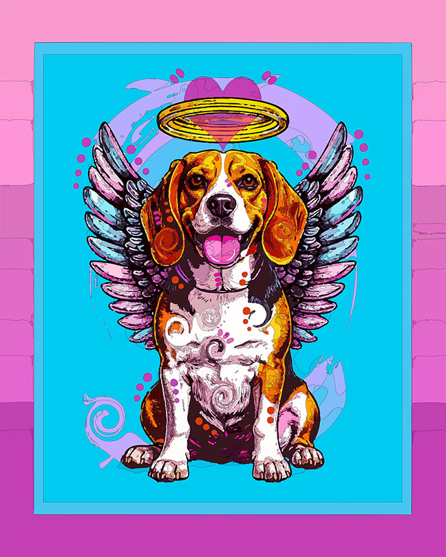 The Reimagined Angel Beagle Mini Print (Ltd. Edition) (062426)
