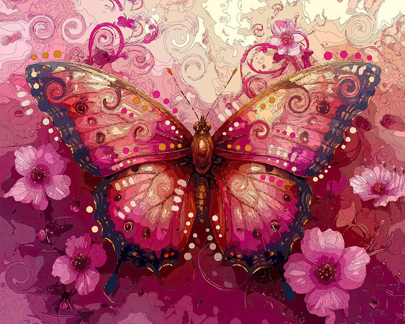 The Reincarnation Floral Butterfly Mini Print (Ltd. Edition) (111425)