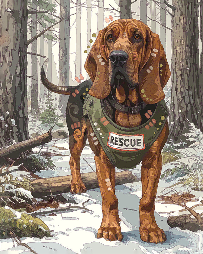 The Rescue Ready Hound Mini Print (Ltd. Edition) (112525)