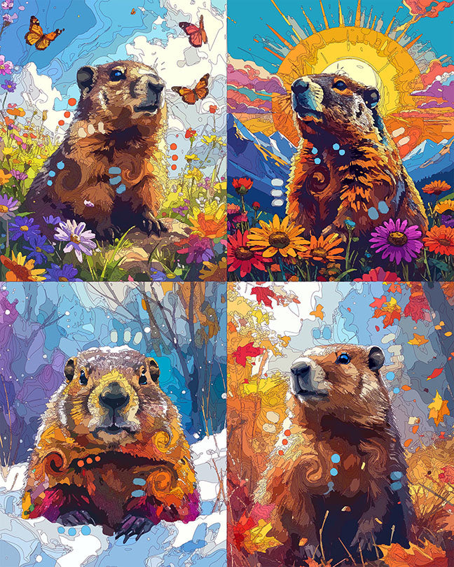 The Seasons Of The Groundhog Mini Print (Ltd. Edition) (021726)