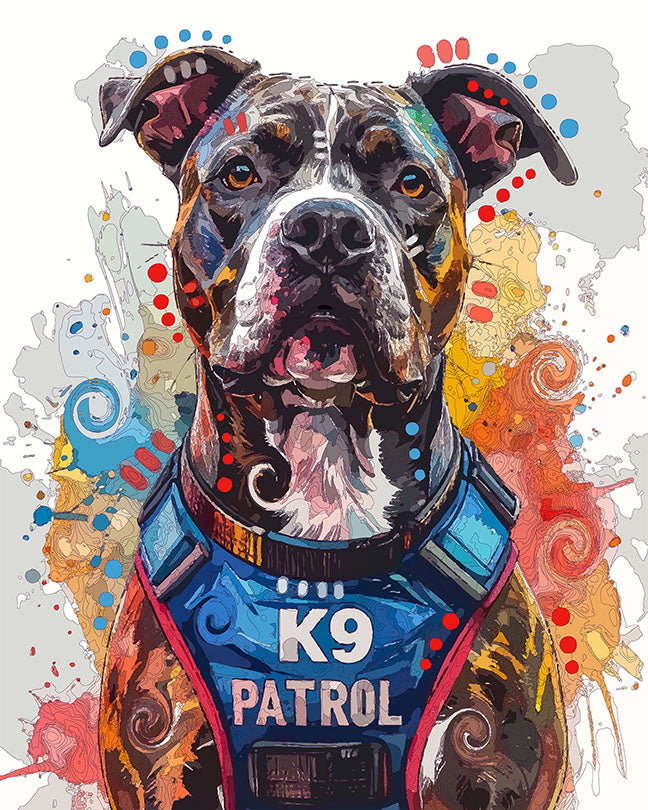 The Serious K9 Pittie Mini Print (Ltd. Edition) (011526)