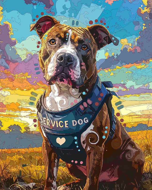 The Service Field Pittie Mini Print (Ltd. Edition) (121025)