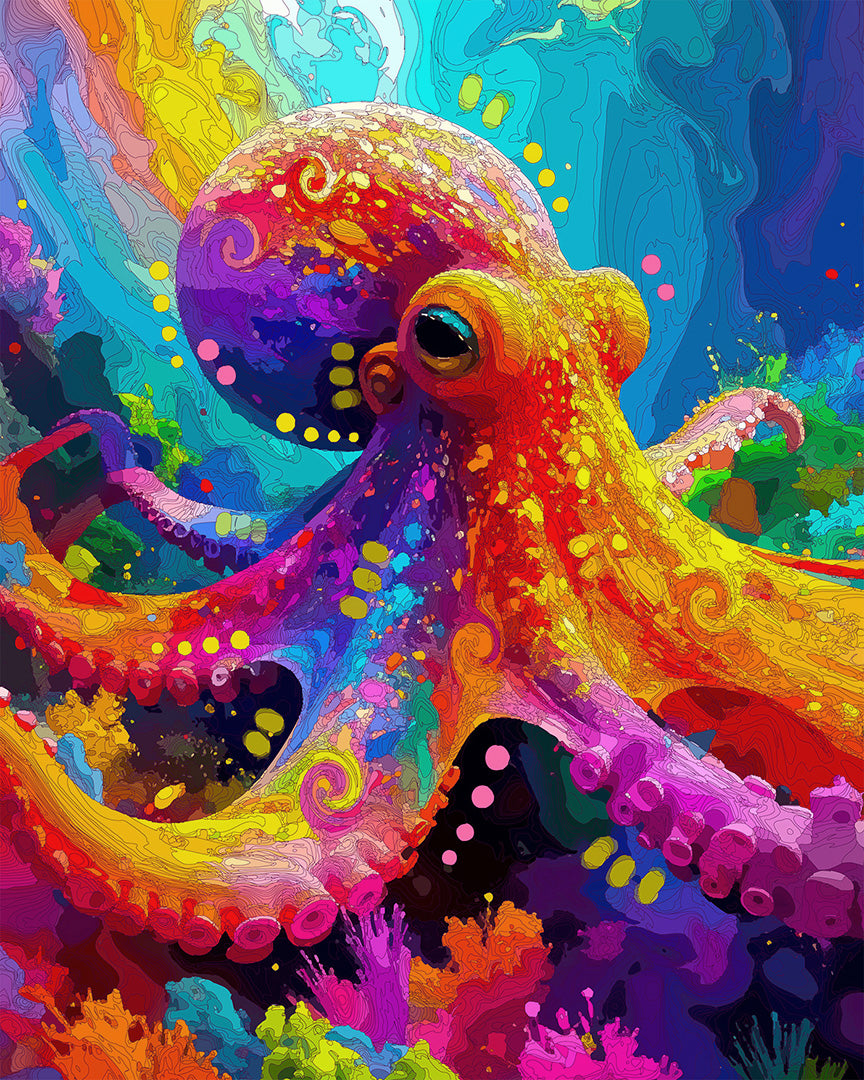 The Shockwave Octopus Garden Mini Print (Ltd. Edition) (071425)