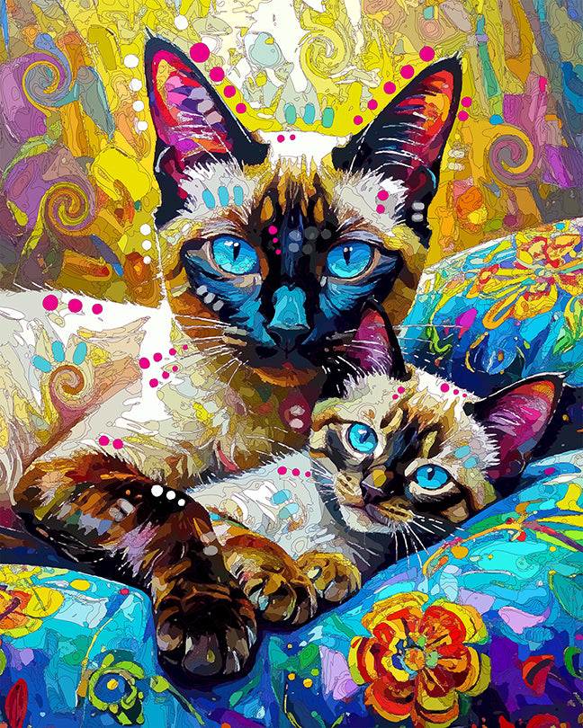The Siamese Solitude Mini Print (Ltd. Edition) (081425)