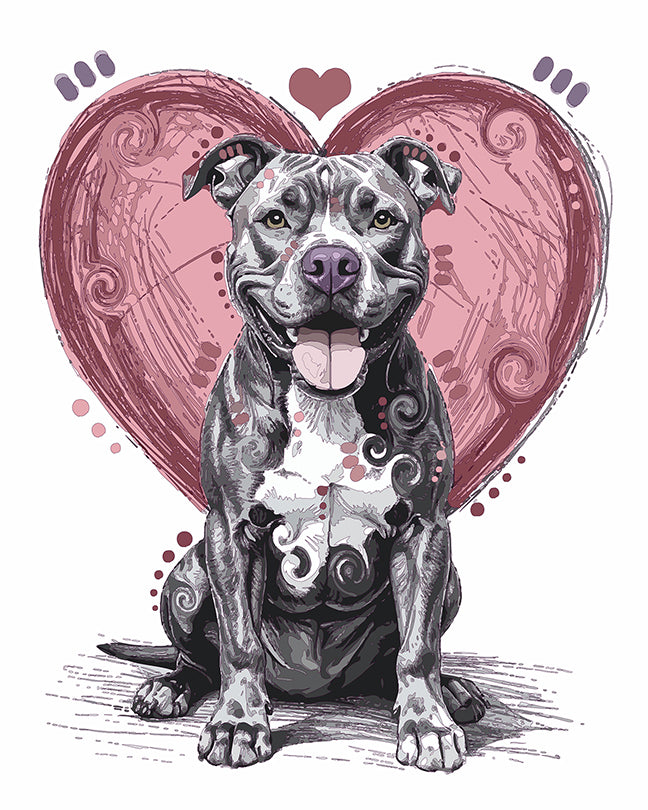 The Sketchy Heart Sitter Mini Print (Ltd. Edition) (092925)