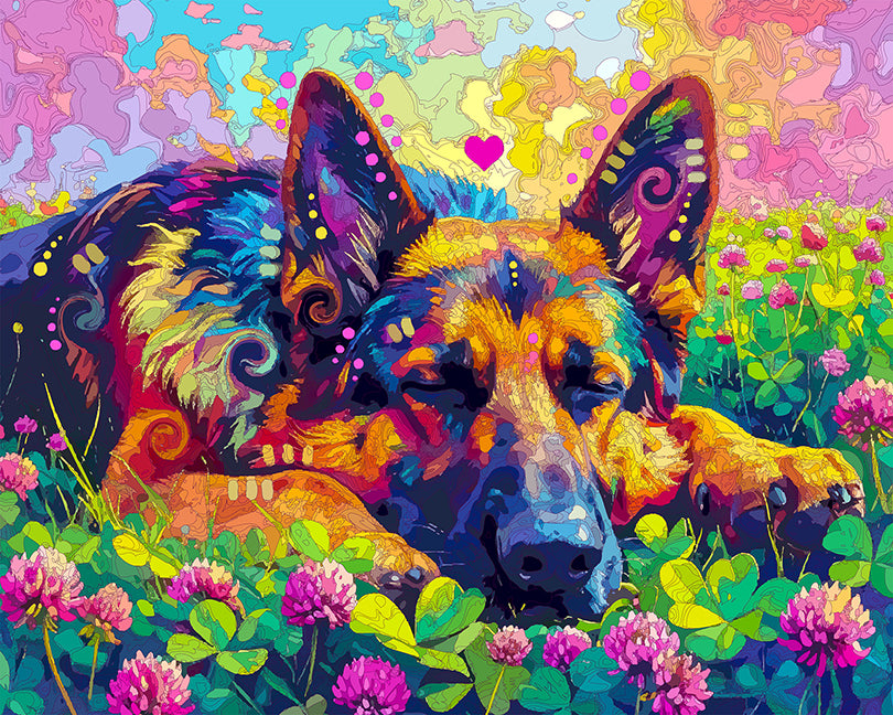 The Sleepy Clover Shep Mini Print (Ltd. Edition) (092925)