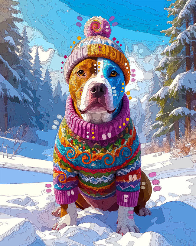 The Slopes Pittie Mini Print (Ltd. Edition) (120325)