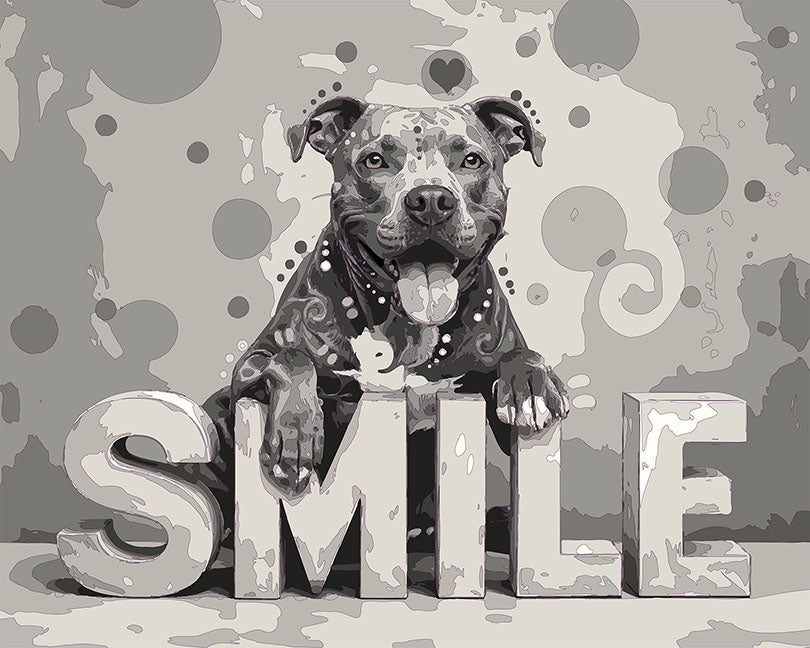 The Smile Bubble Pittie Mini Print (Ltd. Edition) (012726)