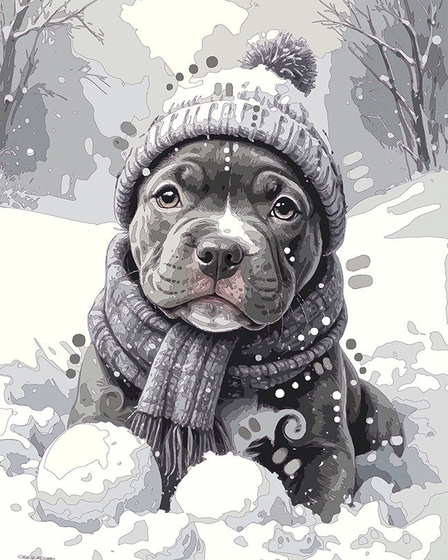 The Snowball Pup Mini Print (Ltd. Edition) (121225)
