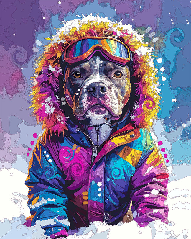 The Snowbound Parka Pittie Mini Print (Ltd. Edition) (112525)