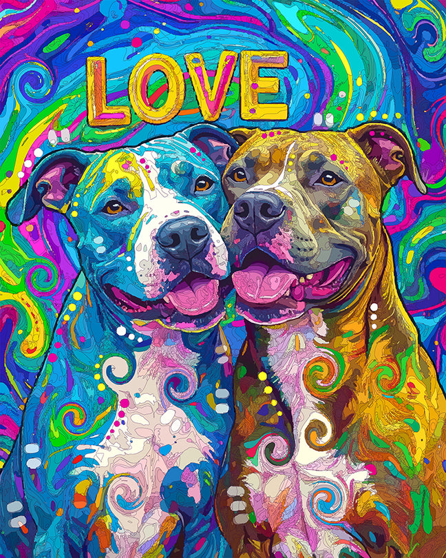 The Snuggle Love Pits Mini Print (Ltd. Edition) (100225)