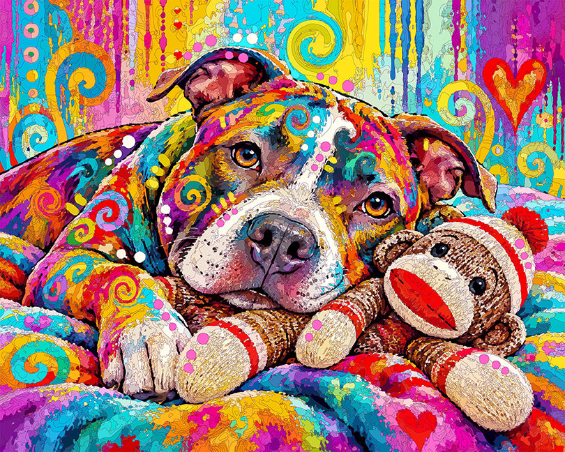 The Sock Monkey Cuddle Pit Mini Print (Ltd. Edition) (100126)