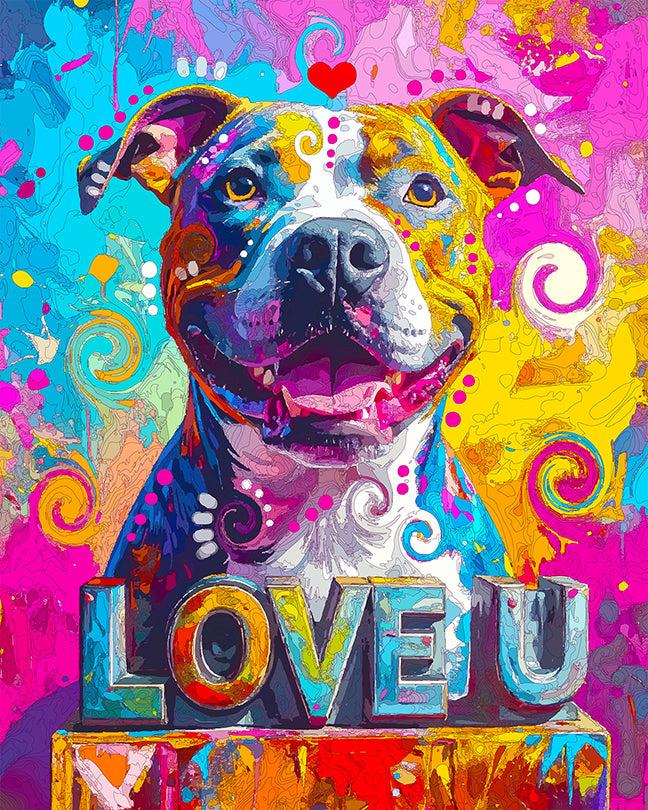 The Solid Love Pittie Mini Print (Ltd. Edition) (091925)