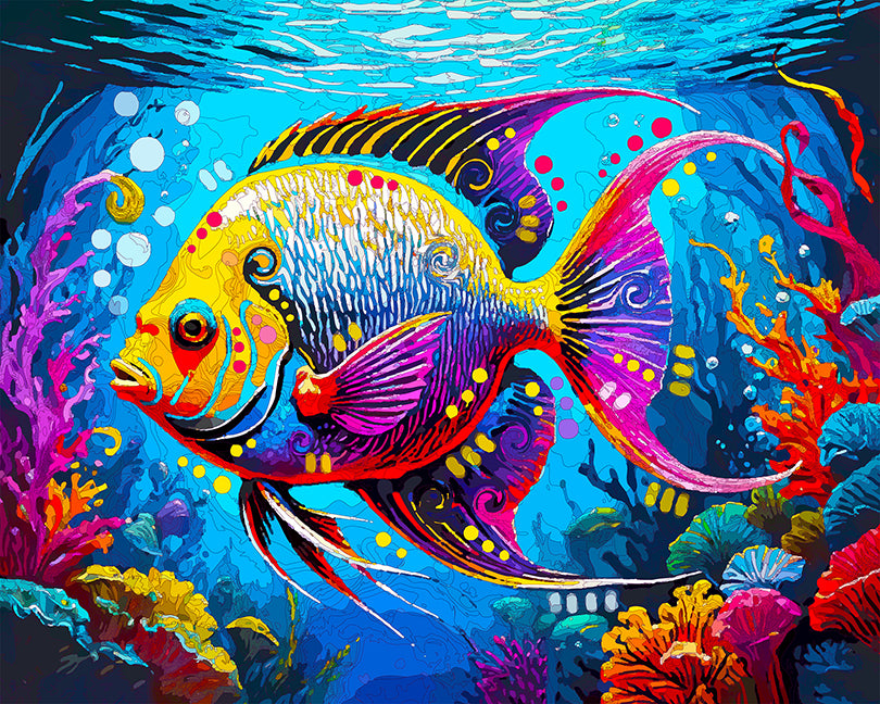 The Solitude Angel Fish Mini Print (Ltd. Edition) (073125)