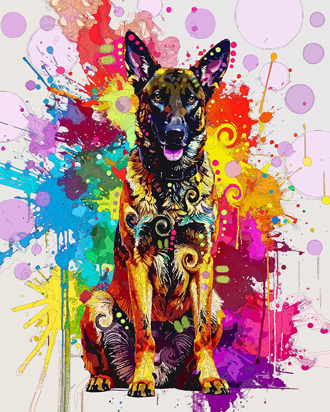 The Splash Malinois Mini Print (Ltd. Edition) (110425)