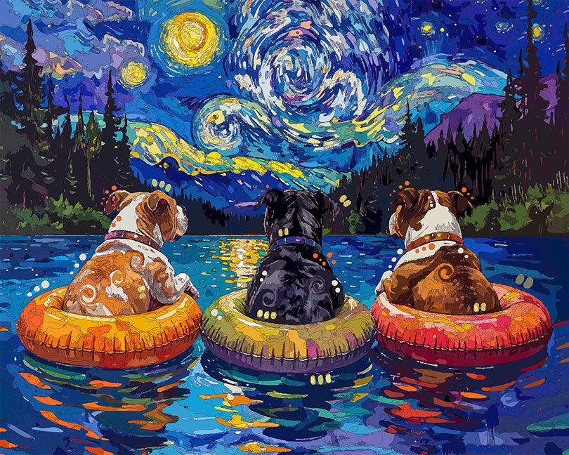 The Starry Downstream Floaters Mini Print (Ltd. Edition) (072026)
