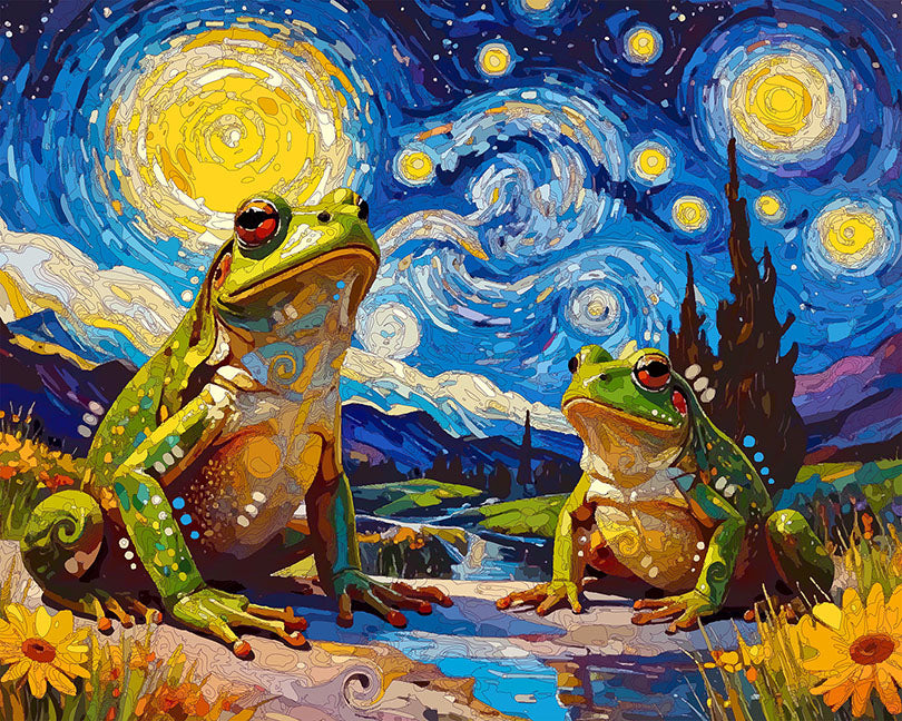 The Starry Frogs Mini Print (Ltd. Edition) (121125)