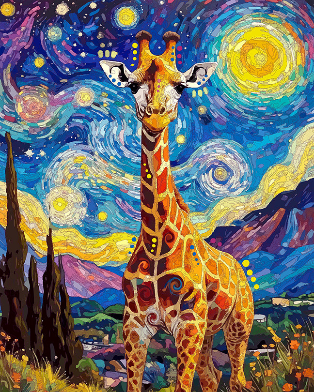 The Starry Giraffe Mini Print (Ltd. Edition) (112825)