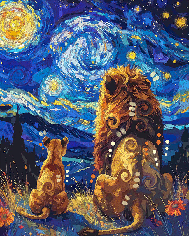 The Starry Lion Sighting Mini Print (Ltd. Edition) (070326)
