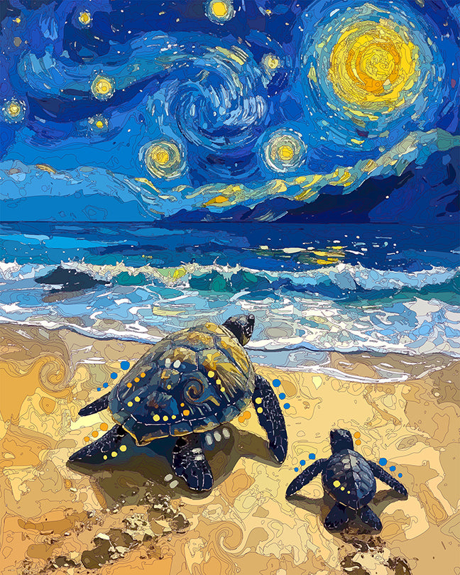 The Starry Return To Sea Mini Print (Ltd. Edition) (070226)