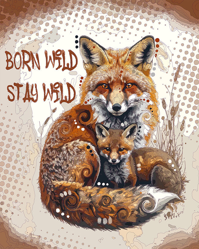 The Stay Wild Foxes Mini Print (Ltd. Edition) (072326)