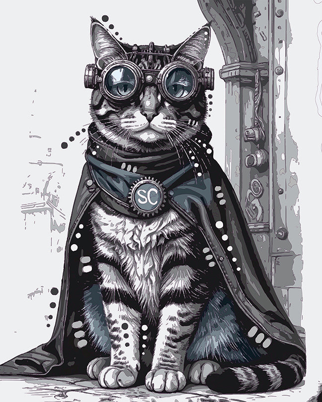 The Steampunk Adventure Of Super Cat Mini Print (Ltd. Edition) (052026)