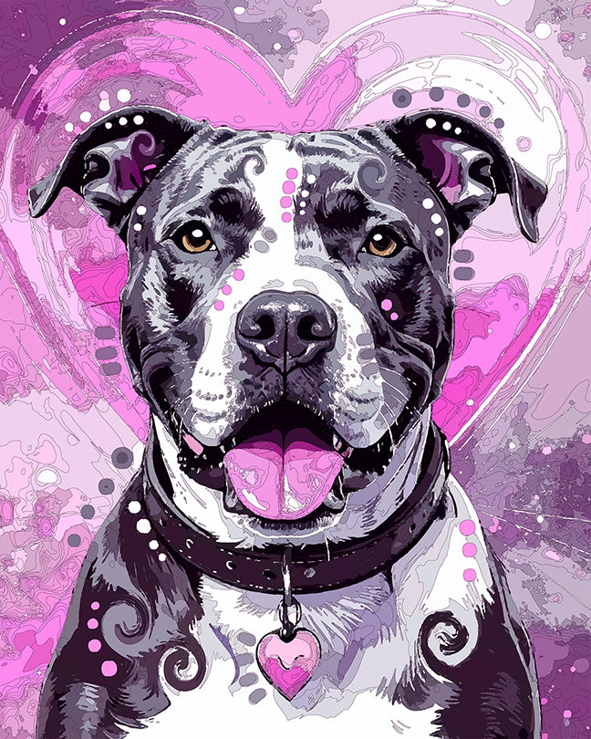 The Straight Out From The Heart Pittie Mini Print (Ltd. Edition) (090525)